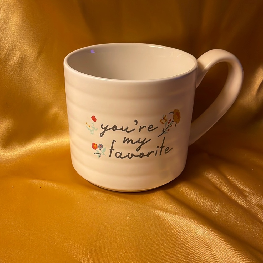 Threshold ceramic mug-“you’re my favorite”stoneware (target).